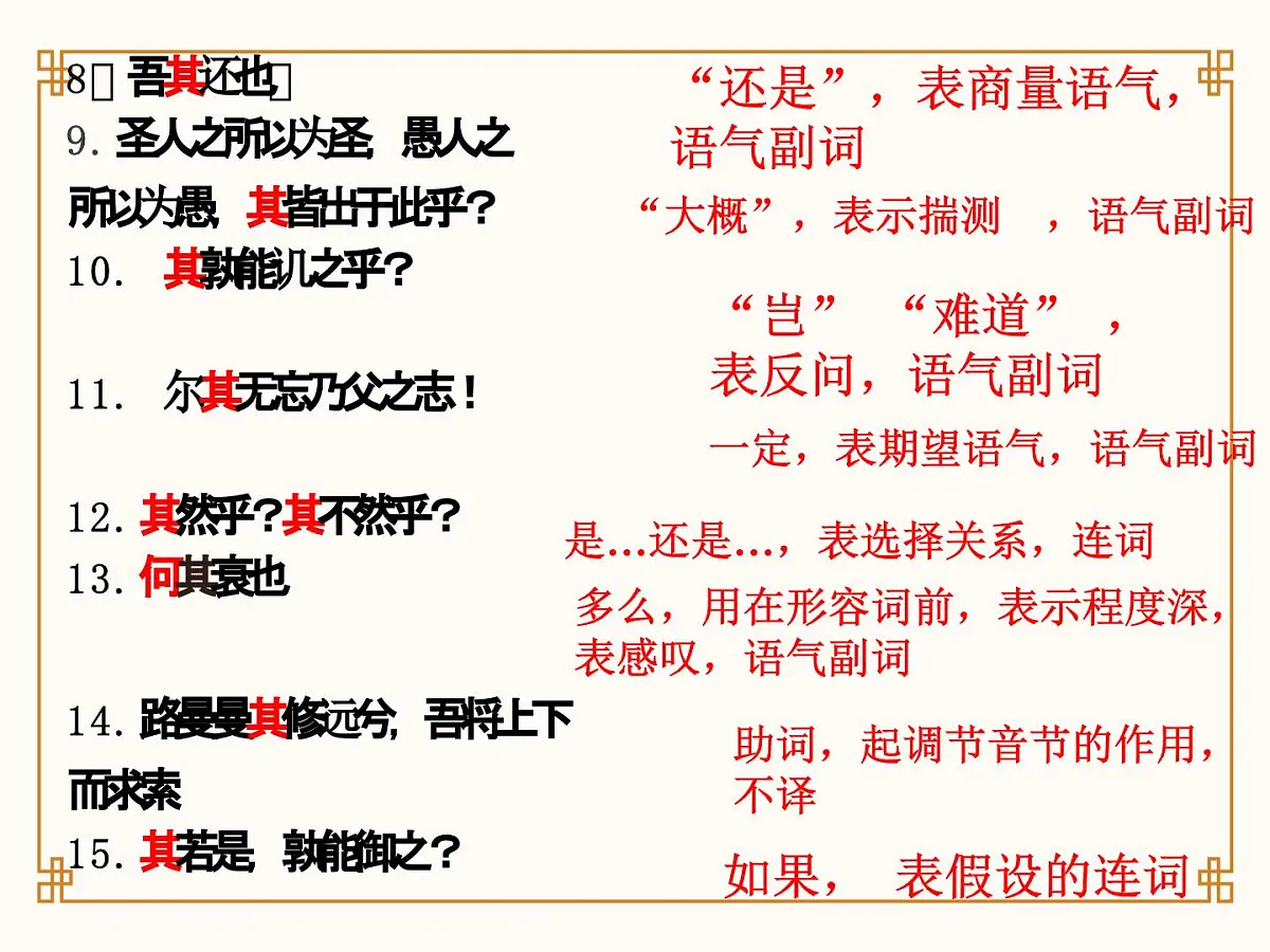 《文言文虚词：其》课件 高中语文高考一轮复习第3页