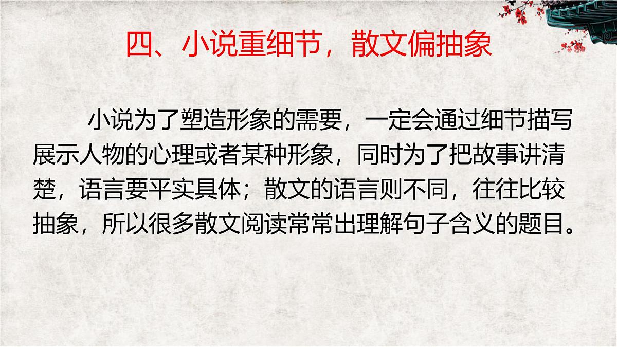 高考语文复习：小说化散文与散文化小说 课件第6页