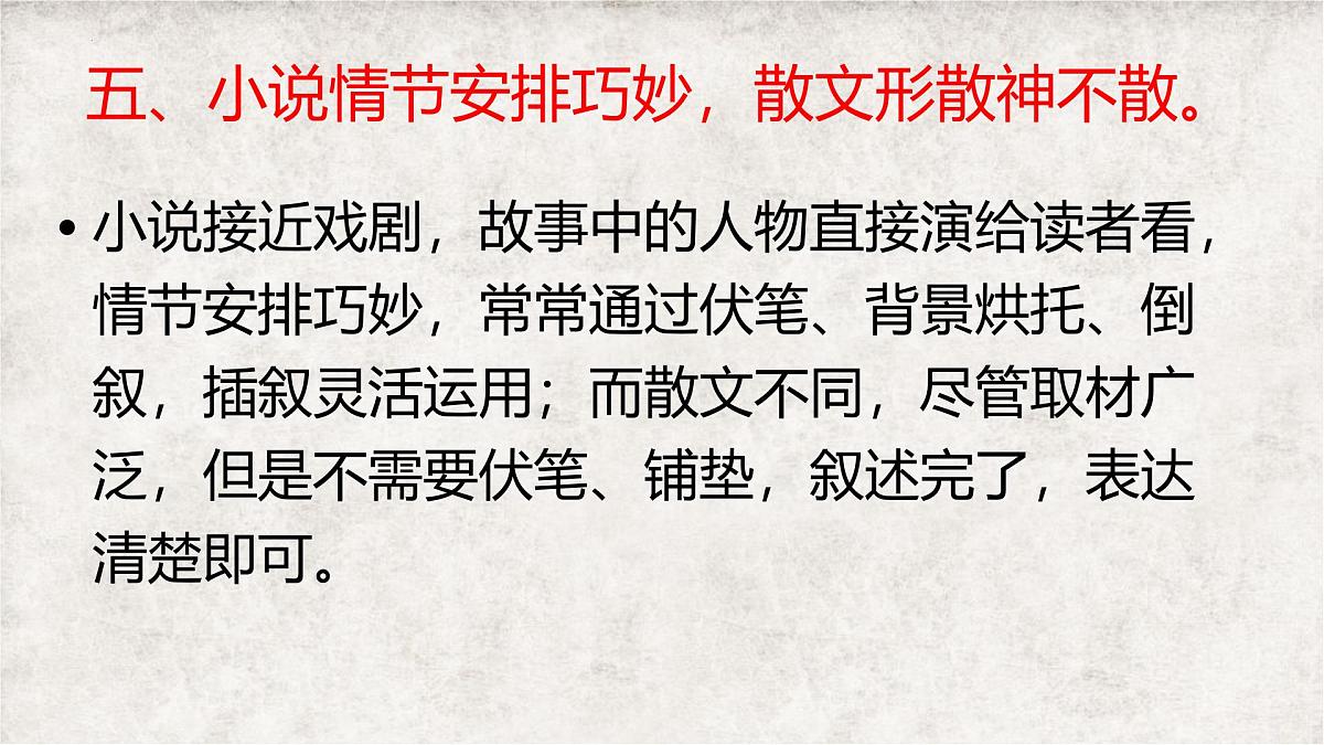 高考语文复习：小说化散文与散文化小说 课件第7页
