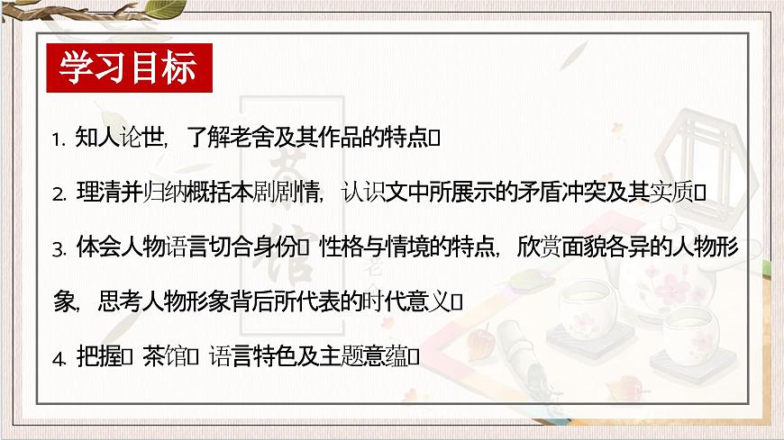 高中语文统编版选择性必修下册第8课《茶馆》》课件第2页