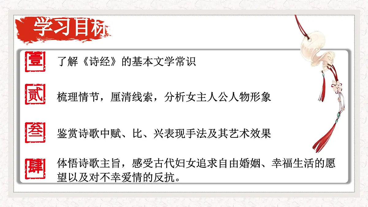 高中语文统编版选择性必修下册第1-1课《氓》课件第3页
