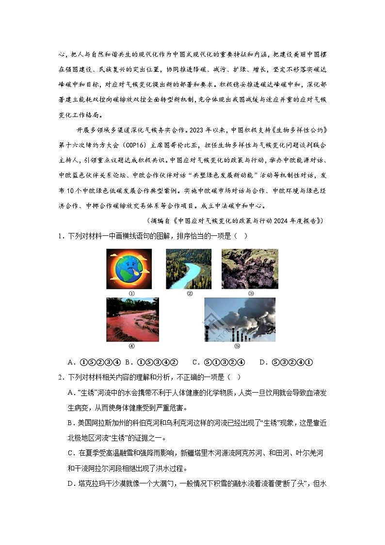 2025届吉林省长春市高三四模语文试题（附答案解析）第3页