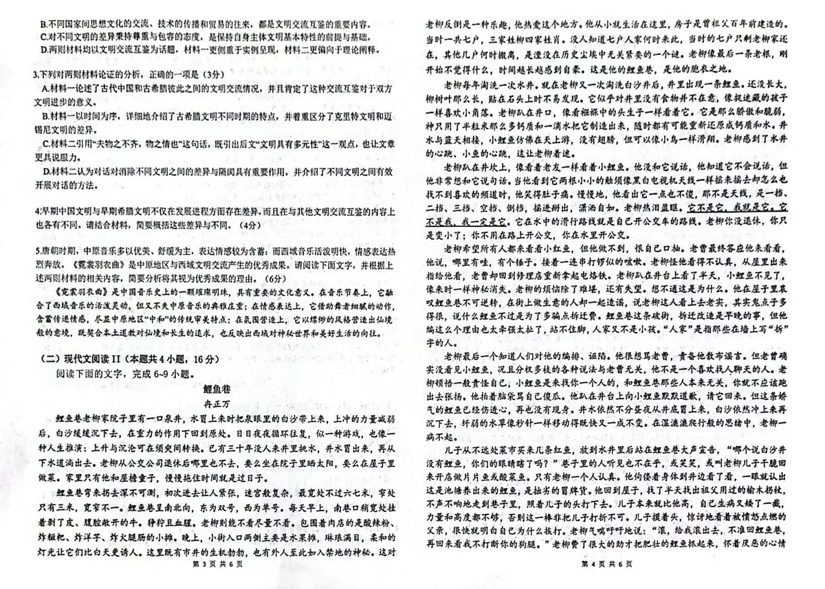 2025届湖北省武汉市第二中学高三模拟预测语文试题（高考模拟）第2页