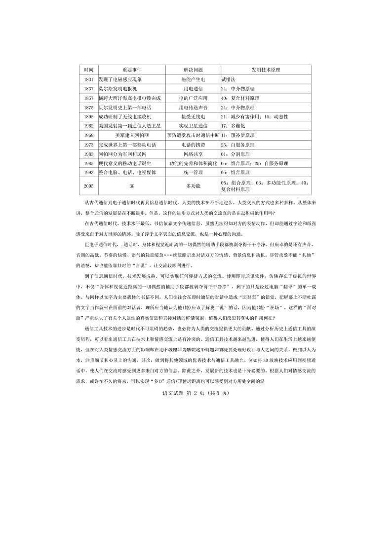 太原市2025年5月高三押题考试（三模）语文试卷含答案第2页