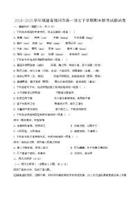 2024—2025学年福建福州高一语文下册期末联考试题试卷【含答案】