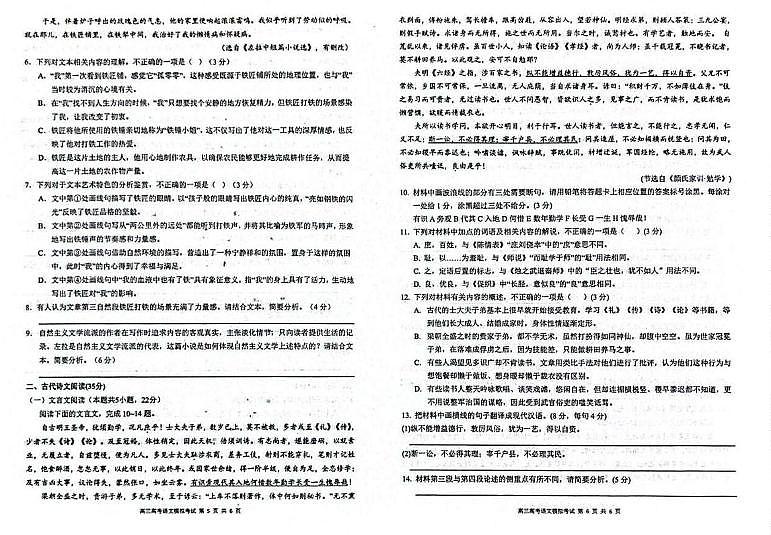 2025届湖北省武汉市第二中学高三二模语文试题第3页