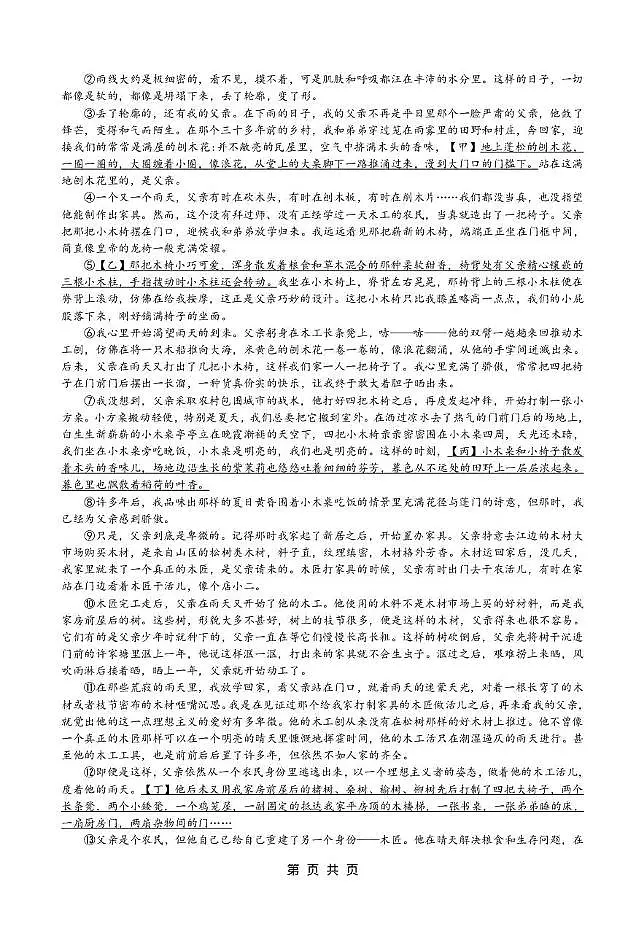 2025届湖北省襄阳市第五中学高三下学期适应性考试（五）语文试题第3页
