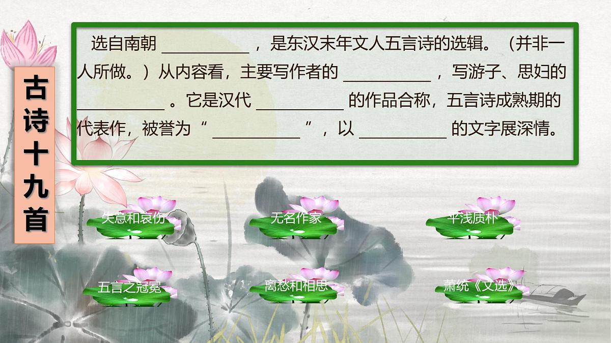 统编版高中语文必修上册课件《古诗词诵读：涉江采芙蓉》第6页