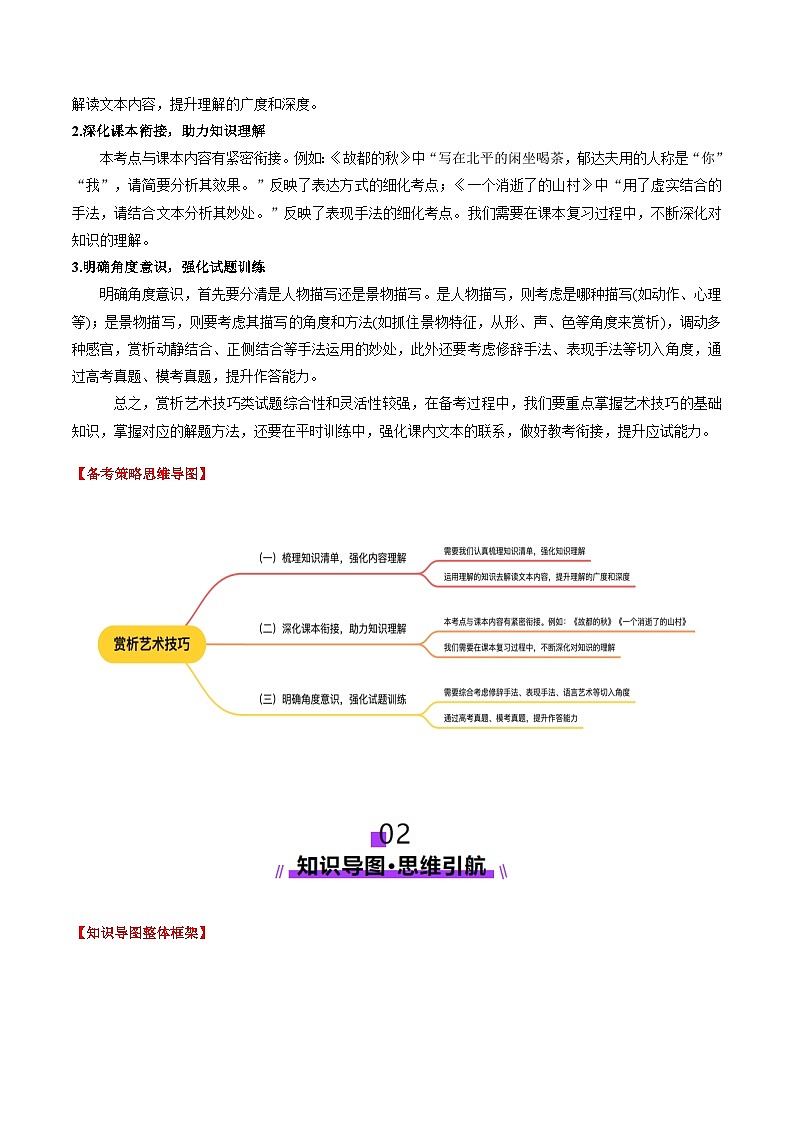 第06讲 赏析艺术技巧（讲义）原卷版第2页