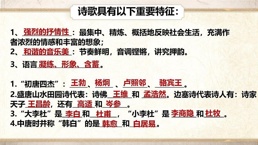 高中语文人教统编版选择性必修 下册第一单元3.1 蜀道难 课件第4页