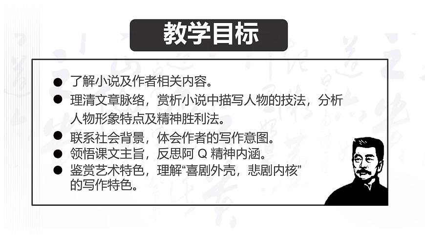 高中语文人教统编版选择性必修 下册第二单元5.1 阿Q正传（节选）课件第3页