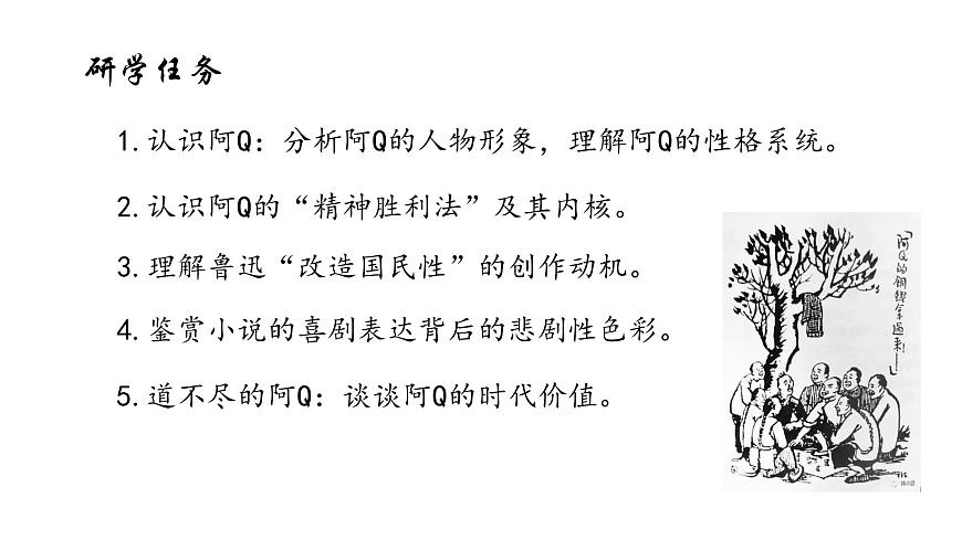 高中语文人教统编版选择性必修 下册第二单元5.1 阿Q正传（节选）课件第2页