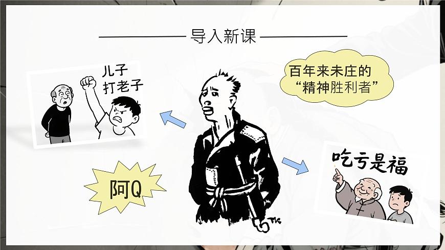 高中语文人教统编版选择性必修 下册第二单元5.1 阿Q正传（节选）课件第3页