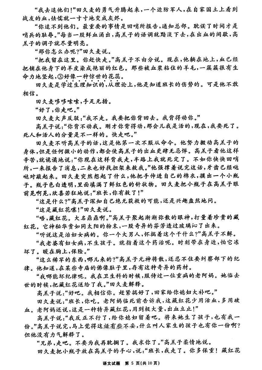 安徽省合肥一六八中学2025届高三最后一卷-语文试卷【含答案】第3页