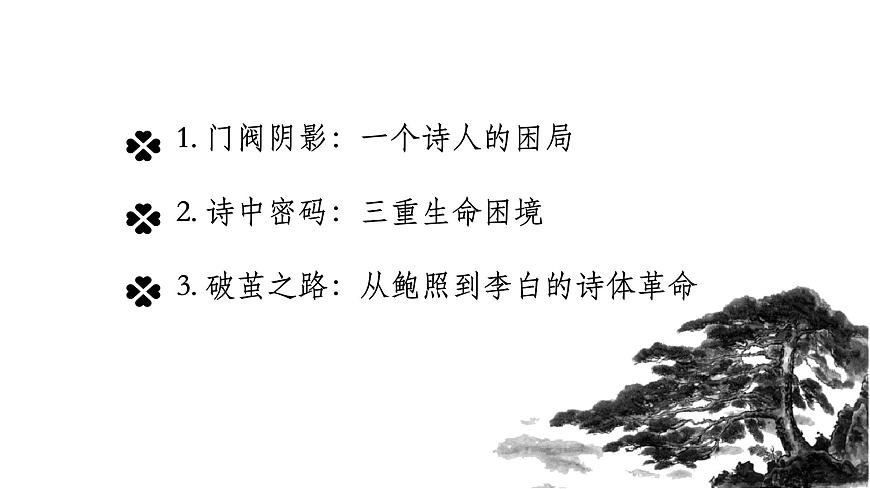 高中语文人教统编版选择性必修 下册古诗词诵读拟行路难（其四）课件第4页