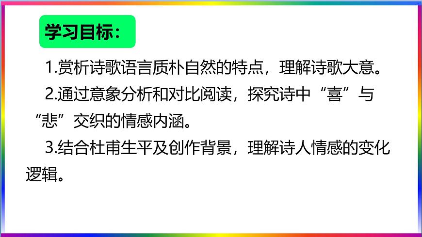 高中语文人教统编版选择性必修 下册古诗词诵读《客至》 课件第5页