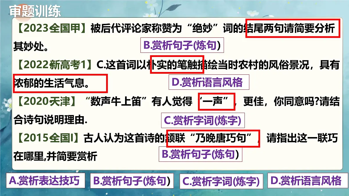 【备战 2026 年】高考语文一轮复习之《炼字》课件PPT第2页