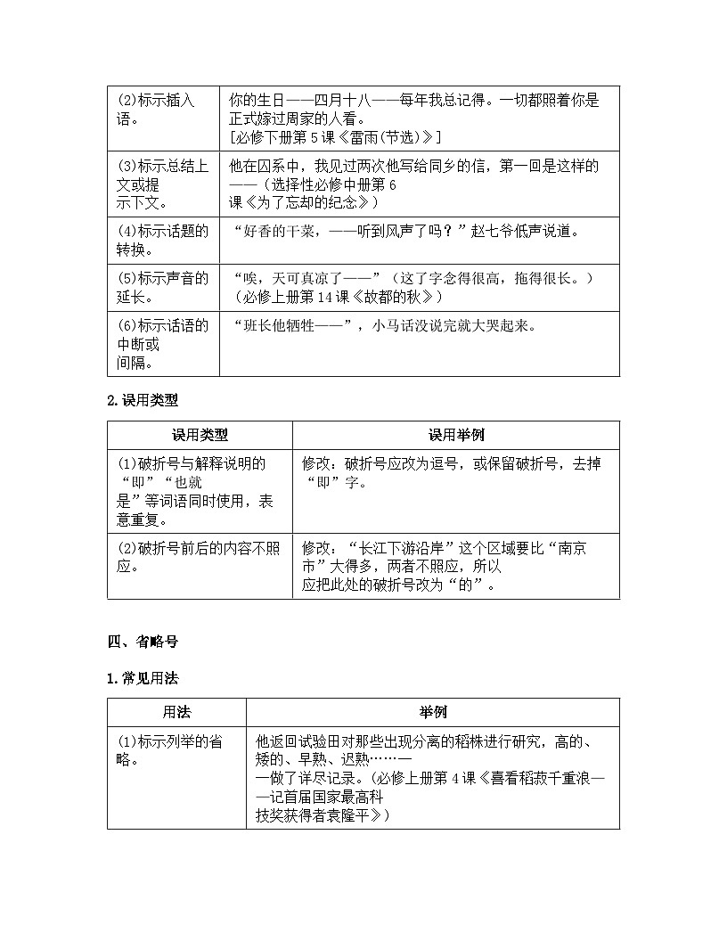 2026届高考一轮复习基础练语文专题一 语言文字运用（清单2 常考的标点符号）第3页