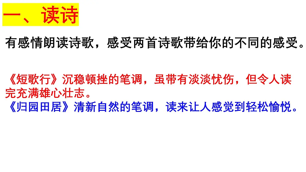 7《短歌行》《归园田居》对比阅读课件-2025-2026学年高一语文必修上册(统编版)第3页