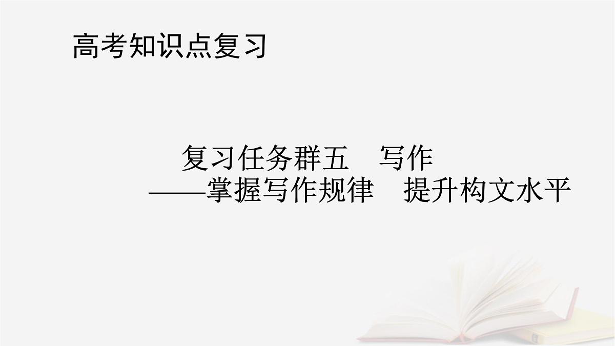 2026届高考语文一轮总复习复习任务群5写作专题9审题与立意分点突破4命题话题类材料作文课件第1页