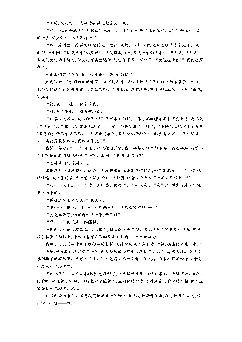 山东省淄博市实验中学2024-2025学年高一下学期期末考试语文试题（含解析）第3页