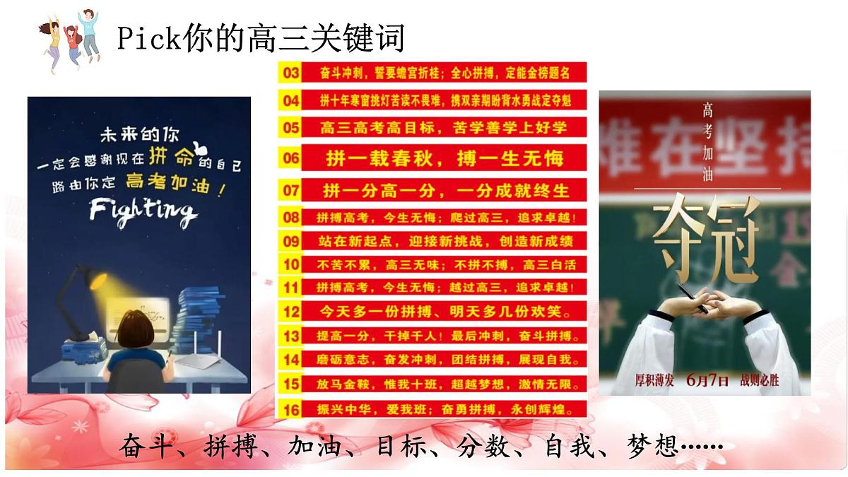 高三语文秋季开学第一课 课件 ：一骑红尘起新征，少年执笔赴青云第8页