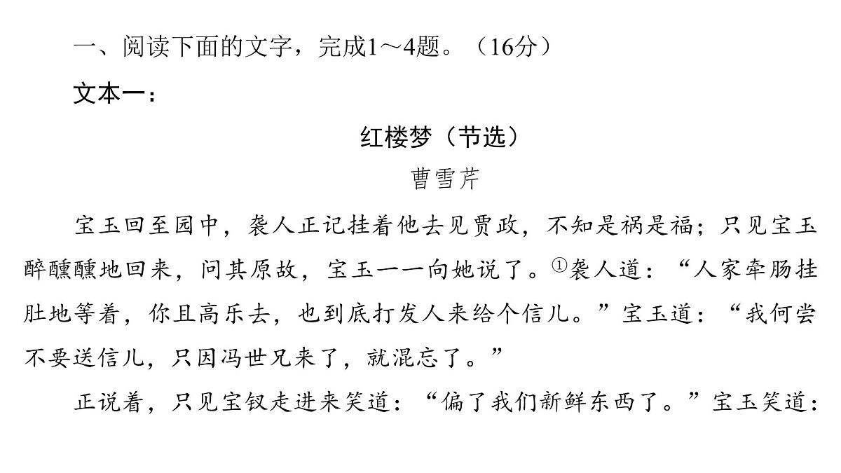 文学类文本阅读专题训练卷及答案解析（十二）2026届高考第一轮总复习语文人教版课件PPT第2页