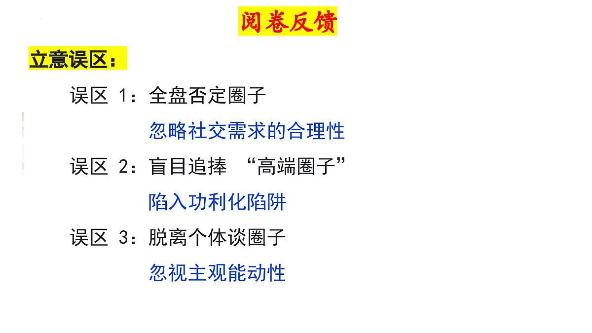 2026届高考语文写作指导：“圈子”作文讲评课件（全国通用）第6页