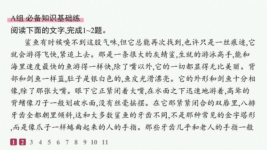 10　老人与海(节选)（分层作业课件）第2页