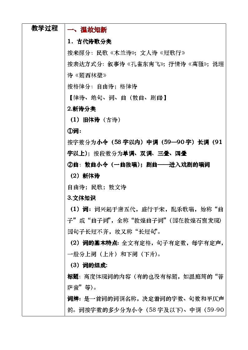 1《沁园春·长沙》教学设计第2页