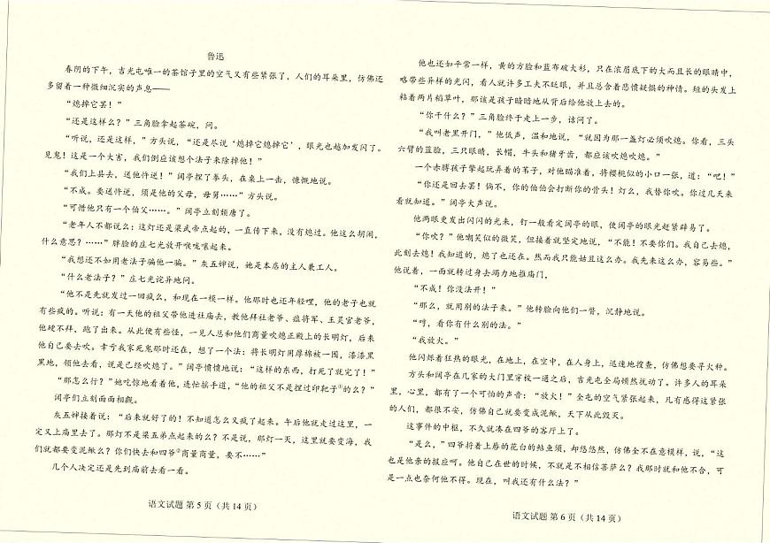 云南省临沧市临沧地区中学2026届高三上学期高考适应性月考卷（一）语文试题（含答案）第3页