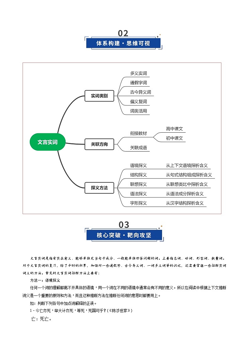 高考语文一轮复习-文言实词（复习讲义）（全国通用）（解析版）第3页