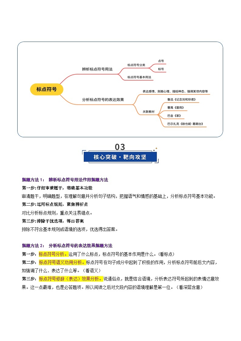 高考语文一轮复习-标点符号（复习讲义）（全国通用）（原卷版）第3页