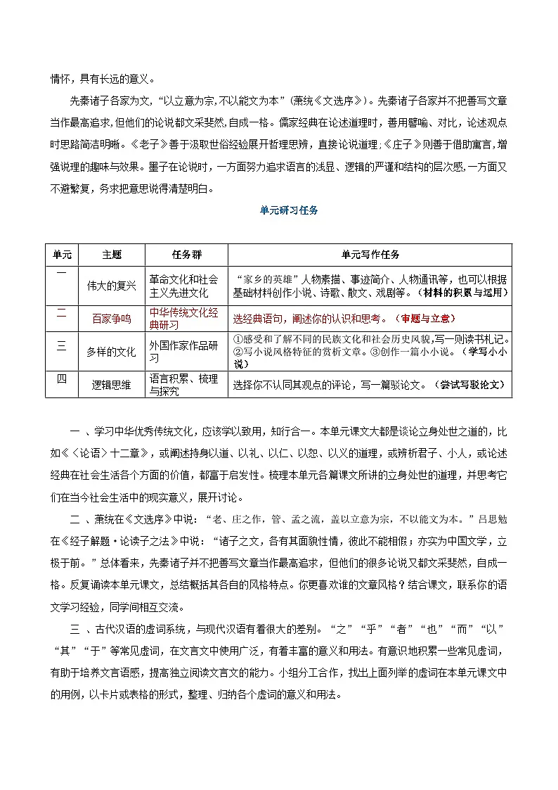专题02 百家争鸣（运用“文化味”素材 审题与立意）-2026年高考语文一轮复习之教材主题作文讲练（全国通用）第2页