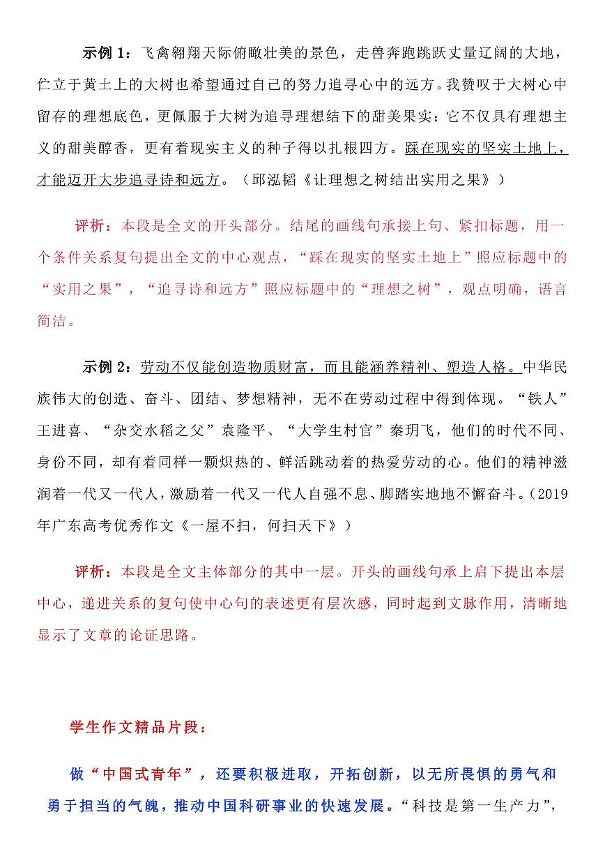 高考语文如何写好议论文主体段（共25页）知识清单第2页