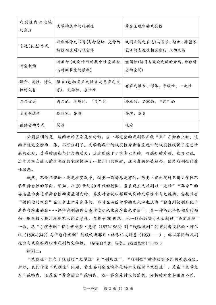 内蒙古自治区赤峰二中2024-2025学年高一下学期第二次月考语文试卷（含答案）第2页