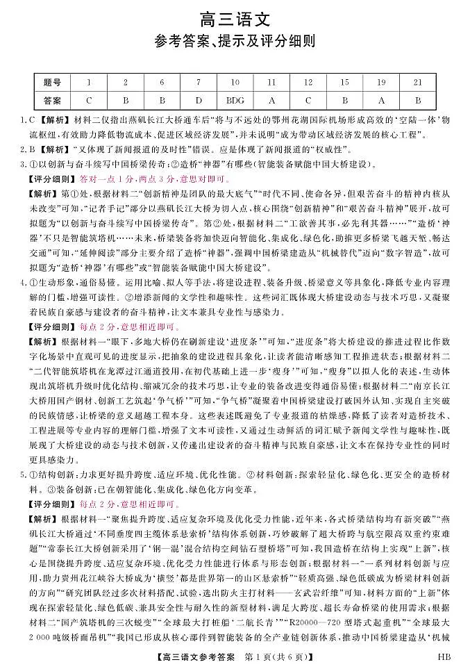 26074C-HB-详解版答案-语文第1页