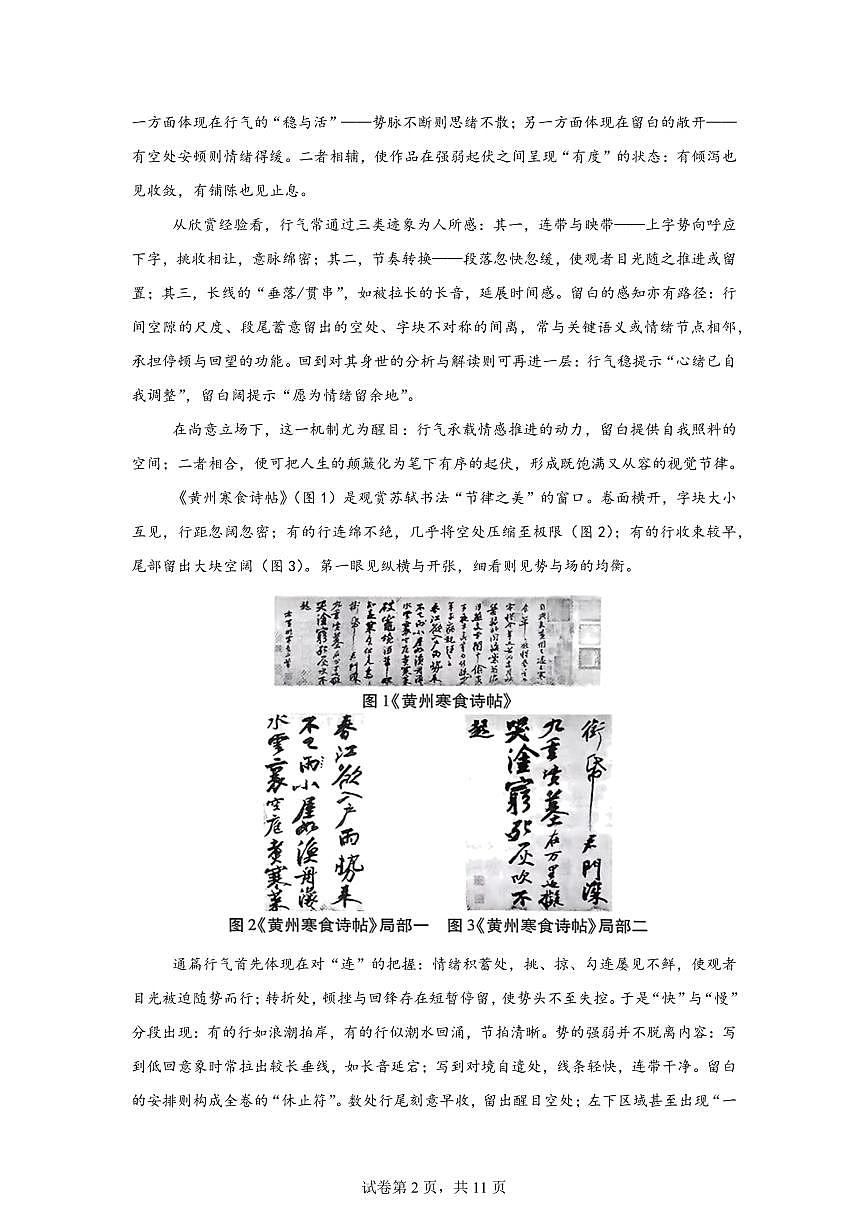江苏省南京市第二十九中学2025-2026学年高一上学期1月阶段性练习语文试题含答案第2页