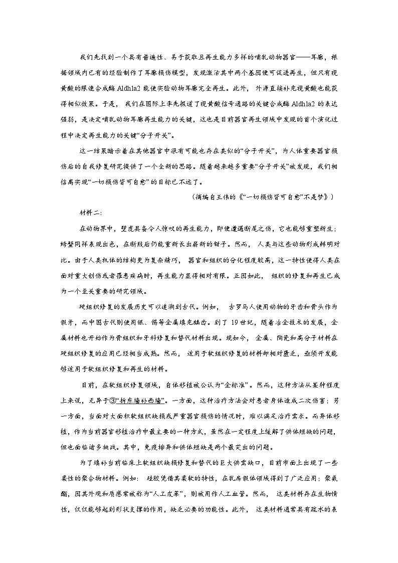 河北辛集中学2025-2026学年第二学期开学收心练习语文试题含答案第2页