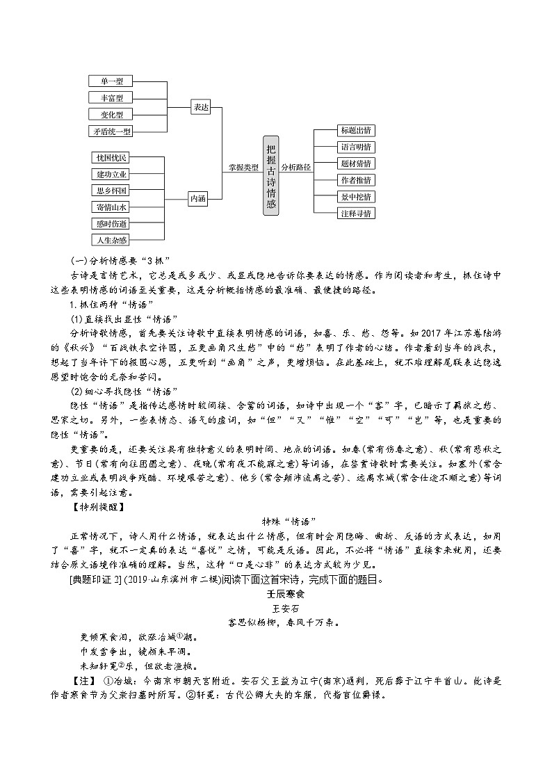高考语文一轮复习考点巩固练习考点十八 诗歌鉴赏第一课（含答案解析）第3页