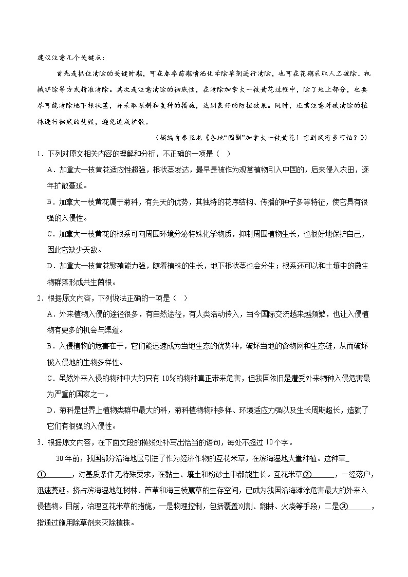 河南省新未来2026届高三上学期2月期末测评语文试卷（Word版附答案）第3页