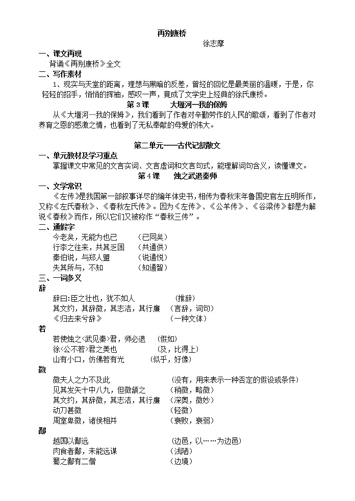 超详·高中语文知识点归纳汇总03