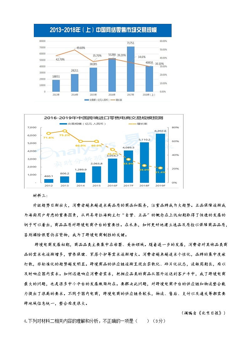 2019届河南省郑州外国语学校高三高考全真模拟（三）语文试题03