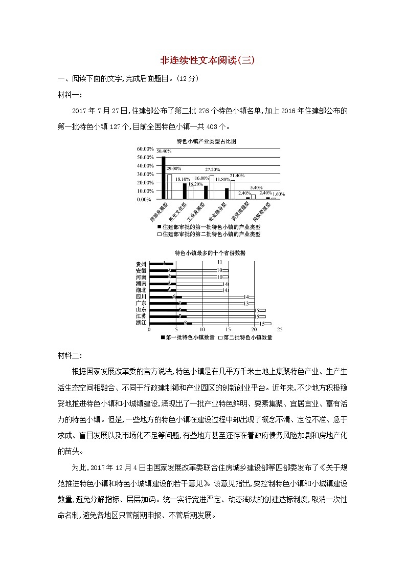 2021版高考语文总复习集训提升练七非连续性文本阅读（三）（含解析）新人教版01