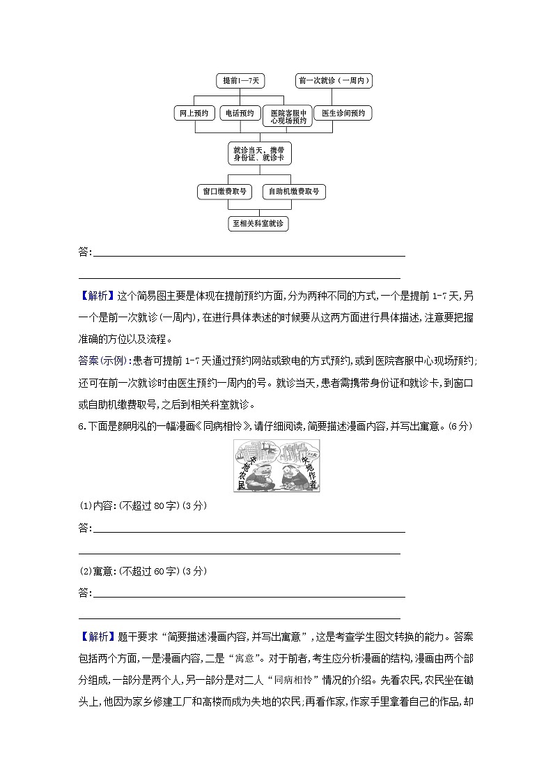 2021版高考语文总复习集训提升练四十语言表达简明、连贯、得体准确、鲜明、生动（三）（含解析）新人教版03