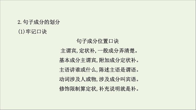 （通用版）2021版高考语文一轮复习专题九辨析并修改病句1语法补习课——掌握辨析并修改病句必须掌握的语法课件新人教版04