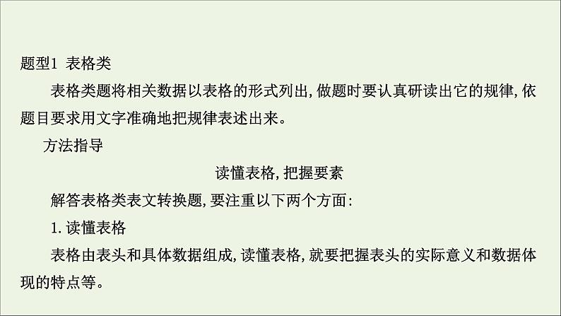 （通用版）2021版高考语文一轮复习专题十四图文（表文）转换2.2表文转换课件新人教版03