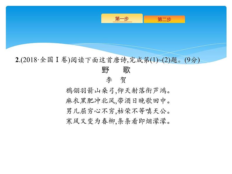 2021年高考语文总复习第2部分  专题2  古代诗歌鉴赏第6页