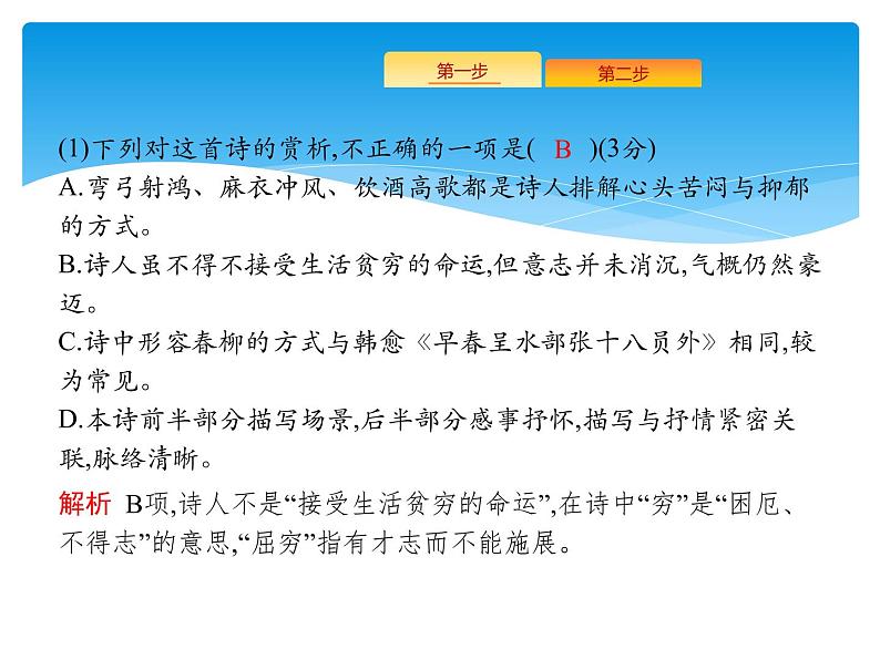 2021年高考语文总复习第2部分  专题2  古代诗歌鉴赏第7页