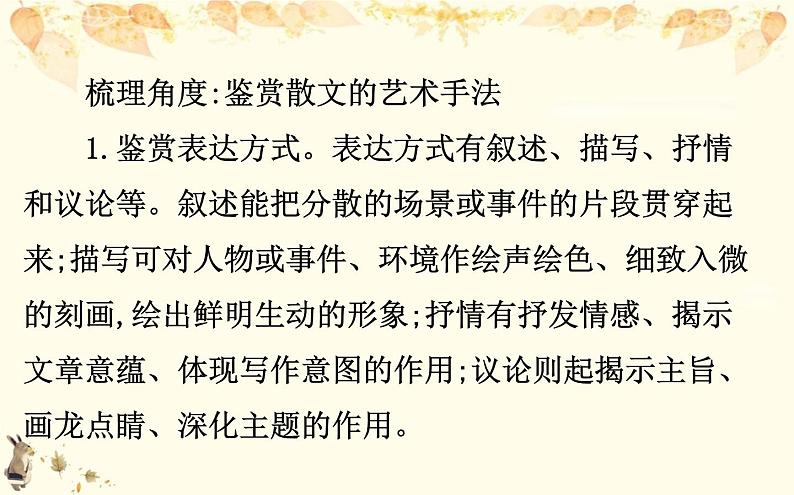 （新）部编版语文必修上册课件：核心素养探究 第七单元 1赏析散文的语言特色和艺术手法07